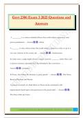 Govt 2306 Exam 3 2025 Questions and Answers