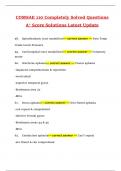 COMSAE 110 Completely Solved Questions A&plus; Score Solutions Latest Update