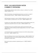 PSYC 1111 QUESTIONS WITH CORRECT ANSWERS
