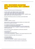 AIPB - MASTERING ADJUSTING ENTRIES-OPTIONAL TEST CORRECT 100&percnt;