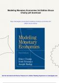Modeling Monetary Economies 3rd Edition Bruce Champ - Digital Download