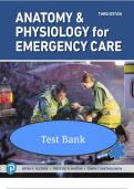 Anatomy & Physiology for Emergency Care &lpar;3rd Edition&rpar; &ndash; Complete Test Bank with Summary & High-Yield Study Guide