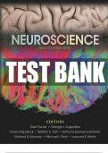 Neuroscience 6th Edition Test Bank by Purves &vert; 100&percnt; Correct Answers &vert;All 34 Chapters&period;VERIFIED&comma;&comma;UPGRADED VERSION A&plus; REVISION EXAM Latest&period;2025&sol;2026