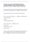 ATI CMS Critical Care EXAM QUESTIONS AND VERIFIED ANSWERS &lpar;2025&rpar; ALREADY GRADED A&plus;