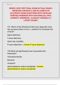 IBHRE CCDS TEST FINAL EXAM ACTUAL EXAM 2  VERSIONS &lpar;VERSION A AND B&rpar; COMPLETE  ACCURATE EXAM QUESTIONS WITH DETAILED  VERIFIED ANSWERS WITH RATIONALES &lpar;100&percnt;  CORRECT ANSWERS&rpar; &sol; ALREADY GRADED A&plus;&sol;  LATEST EXAM&excl;&excl;&excl; 