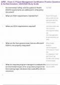 AIPM &ndash; Exam 2 &vert; Project Management Certification Practice Questions & Verified Answers &vert; 2025&sol;2026 Study Guide