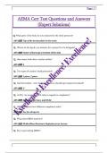 AEMA Cert Test Questions and Answers  &lpar;Expert Solutions&rpar;