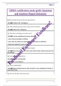 AEMA certification study guide Questions  and Answers &lpar;Expert Solutions&rpar; 