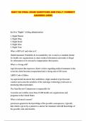 RAD1125 FINAL EXAM QUESTIONS AND FULLY CORRECT ANSWERS &lpar;NEW&rpar;
