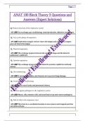 ANAT 100 Block Theory 3 Questions and  Answers &lpar;Expert Solutions&rpar; 