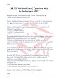 NR 228 Nutrition Exam 2 Questions with Verified Answers 2025