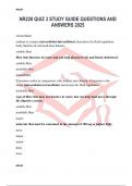 NR228 QUIZ 3 STUDY GUIDE QUESTIONS AND ANSWERS 2025