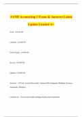 AAMI Accounting 1 Exam & Answers Latest Update Graded A&plus;