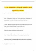 AAMI Accounting 1 Exam & Answers Latest Update Graded A&plus;