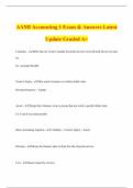 AAMI Accounting 1 Exam & Answers Latest Update Graded A&plus;
