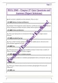 BIOL 2040 - Chapter 27 Quiz Questions and  Answers &lpar;Expert Solutions&rpar; 