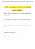 AAMI Accounting 2 Exam & Answers Latest Update Graded A&plus;