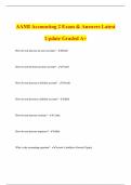 AAMI Accounting 2 Exam & Answers Latest Update Graded A&plus;
