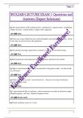 BIOL2420 LECTURE EXAM 1 Questions and  Answers &lpar;Expert Solutions&rpar;