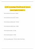 AAMI Accounting Bundled Exam with 100&percnt; correct answers