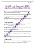 Block 1 & 2 - Air Transportation &lpar;2T2X1&rpar;  Questions and Answers &lpar;Expert Solutions&rpar;