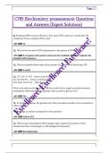 C785 Biochemistry preassessment Questions  and Answers &lpar;Expert Solutions&rpar;