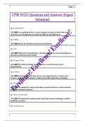 C790 WGU Questions and Answers &lpar;Expert  Solutions&rpar;