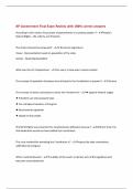 AP Government Final Exam Review with 100&percnt; correct answers