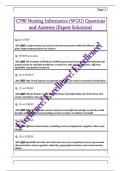 C790 Nursing Informatics &lpar;WGU&rpar; Questions  and Answers &lpar;Expert Solutions&rpar; 