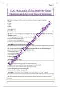 CCO PRACTICE EXAM Study for Crane  Questions and Answers &lpar;Expert Solutions&rpar; 
