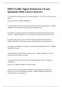 IMSA Traffic Signal Technician 2 Exam Questions With Correct Answers&period;