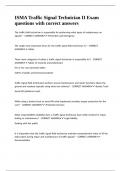 ISMA Traffic Signal Technician II Exam questions with correct answers&period;