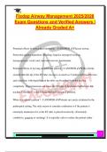 FISDAP Airway Management Exam 2025&sol;2026 &ndash; 100&plus; Verified Q&A on Intubation&comma; Capnography&comma; Suctioning&comma; Respiratory Failure & Airway Trauma