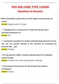 EPA 608 CORE Type 3 &lpar;Latest 2025 &sol; 2026 Update&rpar; Questions & Correct Answers &lpar;100&percnt; Correct Verified Answers&rpar; Already Graded A&plus;