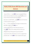 NCIC&sol;TCIC Exam 2025 Questions and Answers