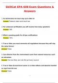 2026 SkillCat EPA 608 Actual Exam &lpar;Latest 2026 &sol; 2027 Update&rpar; Questions & Correct Answers &lpar;100&percnt; Correct Verified Answers&rpar; Already Graded A&plus;