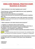 LOWA Core Manual Practice Actual Exam &lpar;Latest 2025 &sol; 2026 Update&rpar; Questions & Correct Answers &lpar;100&percnt; Correct Verified Answers&rpar; Already Graded A&plus;