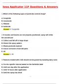 LOWA Applicator 11F Actual Exam &lpar;Latest 2025 &sol; 2026 Update&rpar; Questions & Correct Answers &lpar;100&percnt; Correct Verified Answers&rpar; Already Graded A&plus;