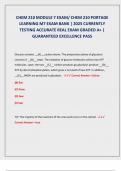 CHEM 210 MODULE 7 EXAM&sol; CHEM 210 PORTAGE LEARNING M7 EXAM BANK &vert; 2025 CURRENTLY TESTING ACCURATE REAL EXAM GRADED A&plus; &vert; GUARANTEED EXCELLENCE PASS