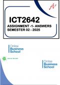 ICT2642- Assignment 1 &lpar;Solutions & Questions&rpar; Semester 02 - 2025