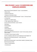 MBA-702 QUIZ 1 &lpar;units 1-5&rpar; QUESTIONS AND COMPLETE ANSWERS 
