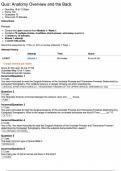 MSCI 510 Quiz&colon; Anatomy Overview and the Back &vert; Score 92&sol;100 &vert; Liberty University Online Academy