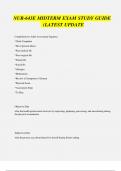 NUR-643E Advanced Pathophysiology Midterm Exam Study Guide 2025&sol;2026