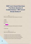 WSET Level 2 Award&colon; Mock Exam &sol; Test Review Questions & Certified Solutions &sol; 100&percnt; Correct&sol; Already Graded&comma; A&plus; 