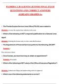 FLORIDA 2-20 AGENTS LICENSE 2025 EXAM REAL EXAM COMPLETE QUESTIONS AND CORRECT DETAILED ANSWERS &lpar;2025 &sol; 2026&rpar;&vert;A&plus; GRADE 
