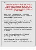 NCCCO TSS MANITEX EXAM 2025 ACTUAL EXAM  COMPLETE ACCURATE EXAM QUESTIONS WITH  DETAILED VERIFIED ANSWERS WITH RATIONALES  &lpar;100&percnt; CORRECT ANSWERS&rpar; &sol;ALREADY GRADED A&plus;&sol;  LATEST EXAM&excl;&excl;&excl;