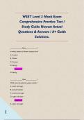 WSET Level 2 Mock Exam Comprehensive Practice Test &sol; Study Guide Newest Actual Questions & Answers &sol; A&plus; Guide Solutions&period;