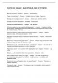 NURS 550 EXAM 1 QUESTIONS AND ANSWERS