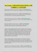 Tax Exam 1 UPDATED QUESTIONS AND  CORRECT ANSWERS