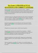 Tax Exam 1 UPDATED ACTUAL  QUESTIONS AND CORRECT ANSWERS